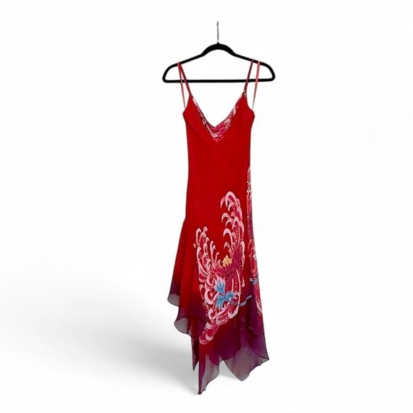 Vintage Cache Sue Wong Red Dress - Picture 3 of 5